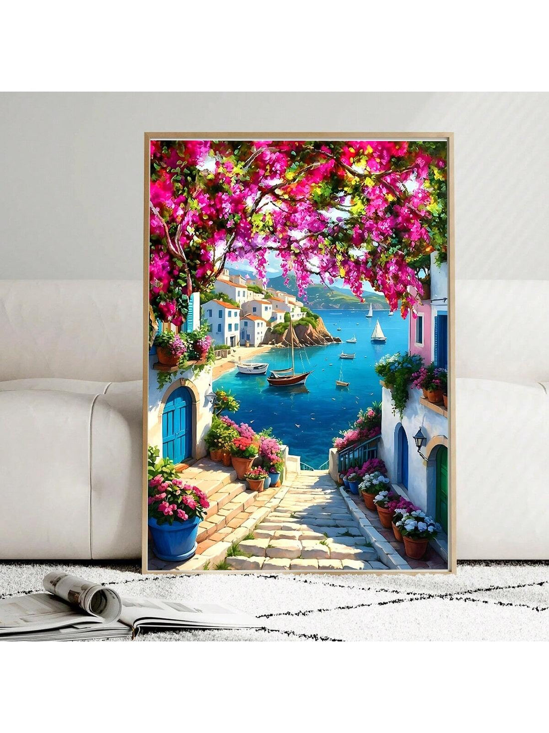 Transform your space with this Vibrant Coastal Village Paint By Numbers Kit. Perfect for both beginners and experienced artists, this kit delivers a professional-quality scenic artwork depicting charming coastal architecture with vibrant colors. The comprehensive set includes everything needed to create a stunning piece that enhances home or office décor while providing a therapeutic creative experience.