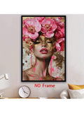 Elevate your space with this Vibrant Floral Woman Portrait Canvas Art, a striking blend of modern and Art Deco styles. Perfect for living rooms, bedrooms, or offices, this piece adds a sophisticated yet lively touch to any environment. The vivid floral elements complement the elegant portrait, creating a balanced and captivating focal point that enhances your décor with artistic flair.