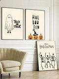 Elevate your Halloween decor with this vibrant canvas wall art set featuring striking skull and pumpkin designs. Crafted to add festive charm and a bold visual statement, these high-quality prints bring a perfect blend of spooky and stylish to any room. Ideal for enhancing seasonal ambiance, this set complements a variety of interior styles and creates an inviting, spirited atmosphere for your Halloween celebrations.