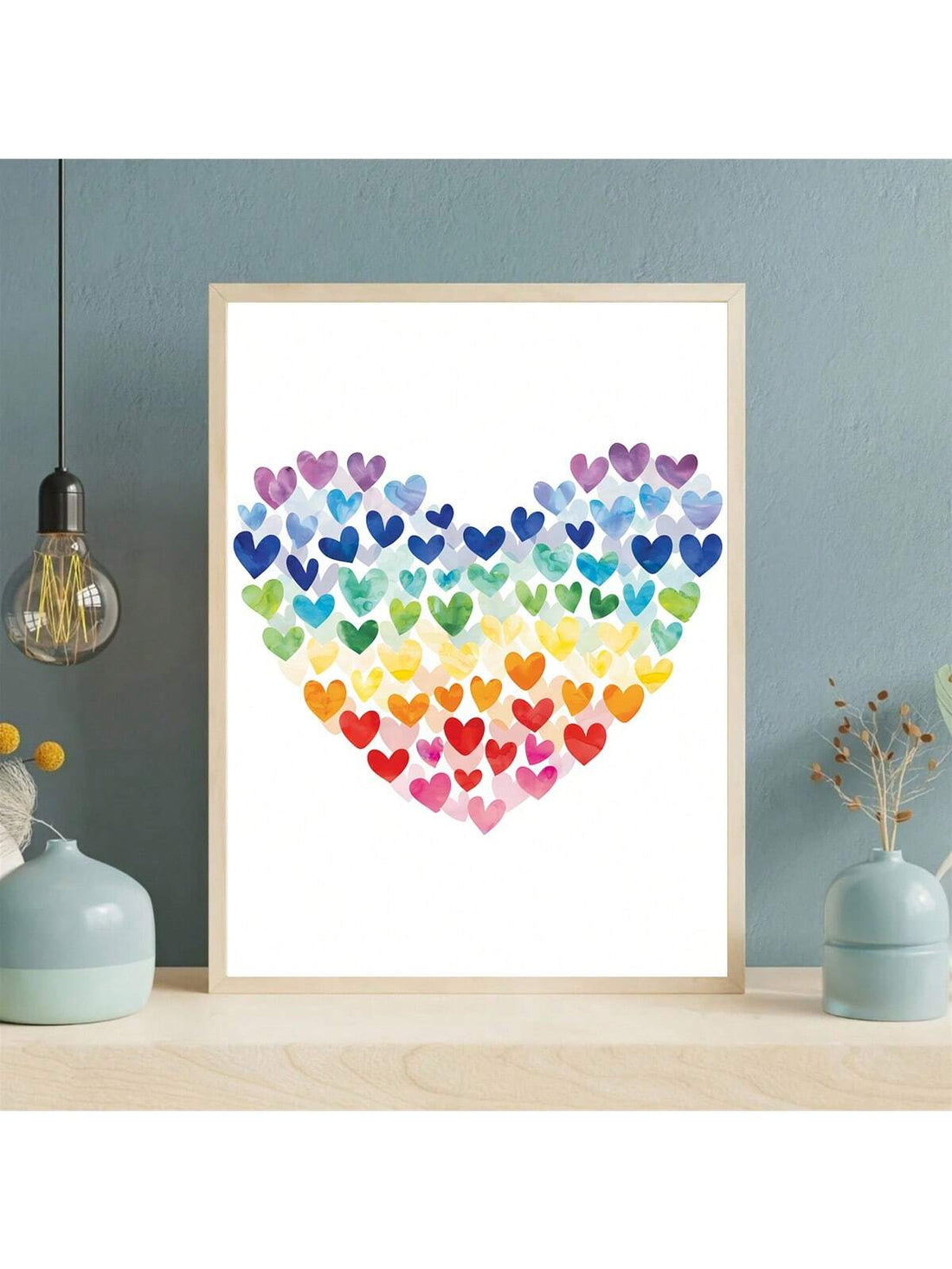 Celebrate diversity and inclusivity with this vibrant LGBT Rainbow Heart Wall Art Poster. Designed to brighten any space, it adds a bold, colorful statement to your home or office decor. Crafted with high-quality materials, this poster offers lasting vibrancy and sharp detail, making it an ideal choice for those who value both style and meaningful expression. Perfect for creating an inspiring environment that honors pride and unity.