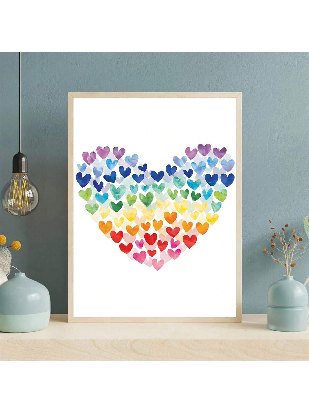 Celebrate diversity and inclusivity with this vibrant LGBT Rainbow Heart Wall Art Poster. Designed to brighten any space, it adds a bold, colorful statement to your home or office decor. Crafted with high-quality materials, this poster offers lasting vibrancy and sharp detail, making it an ideal choice for those who value both style and meaningful expression. Perfect for creating an inspiring environment that honors pride and unity.
