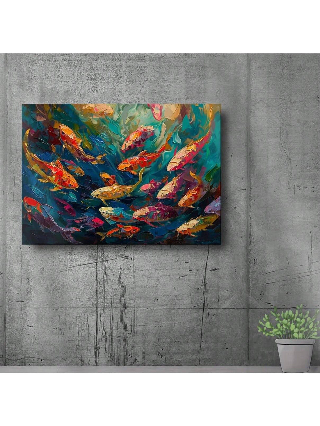 Decorate your living room with the beauty of the ocean with our Vibrant Ocean Life framed wall art poster. Featuring colorful fishes in an abstract design, this poster adds a pop of color and a touch of nature to your space. Expertly framed, it's a stylish and educational addition to any room.