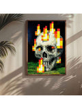 Add a bold statement to your space with the Vibrant Pixel Skull Flames Canvas Art. This unique abstract piece combines vivid pixelated flames with a striking skull design, perfect for Halloween or adding an edgy touch to your home or dormitory. Crafted on high-quality canvas, it offers lasting color and detail, making it an eye-catching focal point that enhances any room’s atmosphere with a modern, artistic flair.