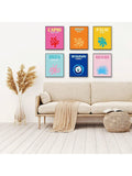 Enhance your teen's room with our Vibrant Preppy Wall Art Set. Featuring 6 unframed prints, this set will bring a trendy and aesthetic vibe to any room. Made with high-quality materials, these prints are sure to add a pop of color and style to your teen's space.