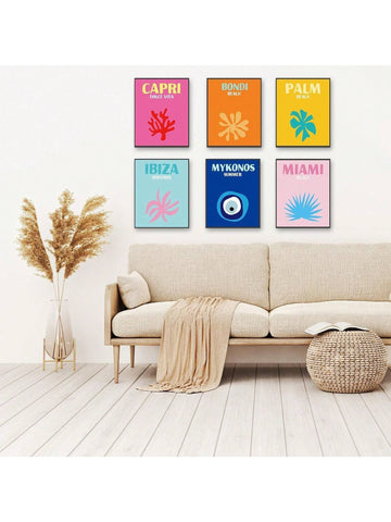 Enhance your teen's room with our Vibrant Preppy Wall Art Set. Featuring 6 unframed prints, this set will bring a trendy and aesthetic vibe to any room. Made with high-quality materials, these prints are sure to add a pop of color and style to your teen's space.