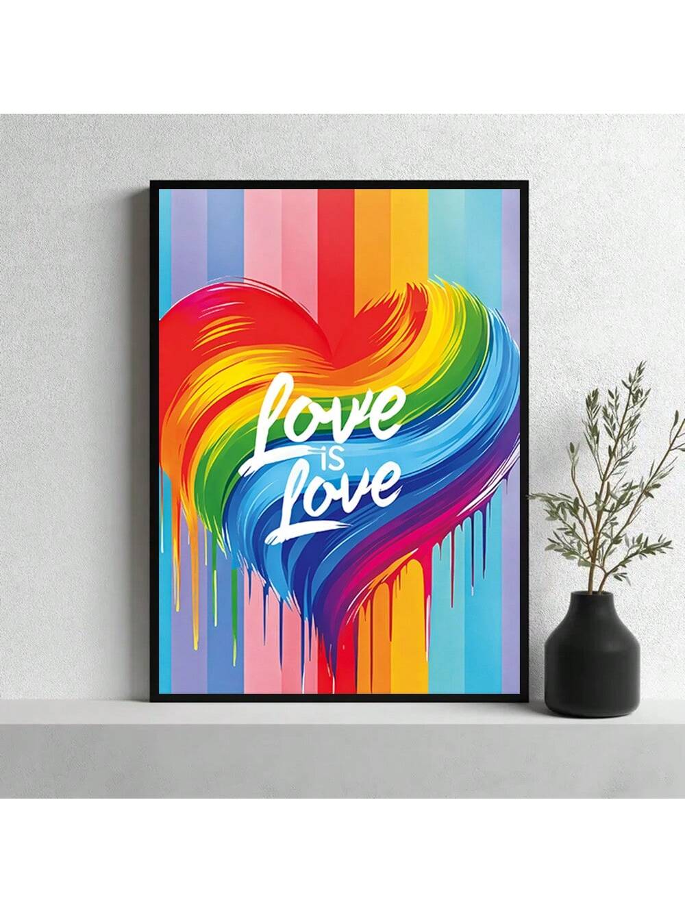 Celebrate love and diversity with this Vibrant Rainbow Heart Poster. Featuring a bold, colorful heart design, it adds a striking artistic touch to any space. Perfect for expressing inclusivity and positivity, this poster enhances your decor while making a meaningful statement. Crafted for visual impact, it’s an ideal choice for those who value both style and message.