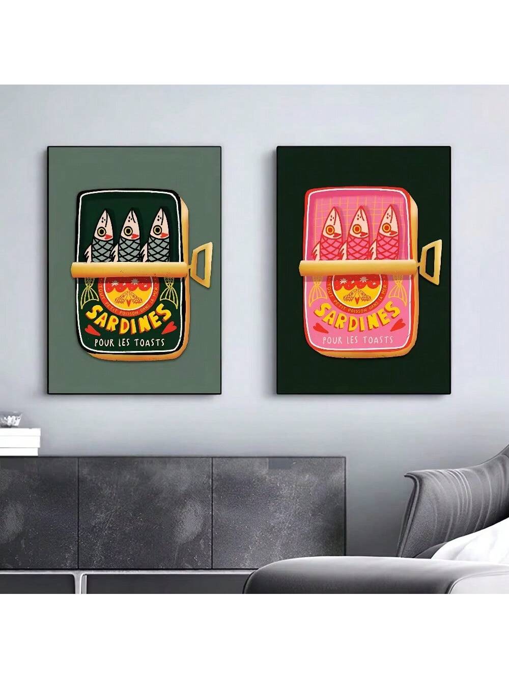 Transform your coffee house or bar with this striking sardine can fish poster. Featuring vibrant, eye-catching artwork that captures the essence of vintage seafood aesthetics, this self-adhesive wall decal brings character and charm to any hospitality space. The waterproof design ensures durability in humid environments, making it ideal for kitchens, bathrooms, and commercial settings. Simply peel and stick for instant installation—no tools or professional help required. Perfect for creating a cohesive them