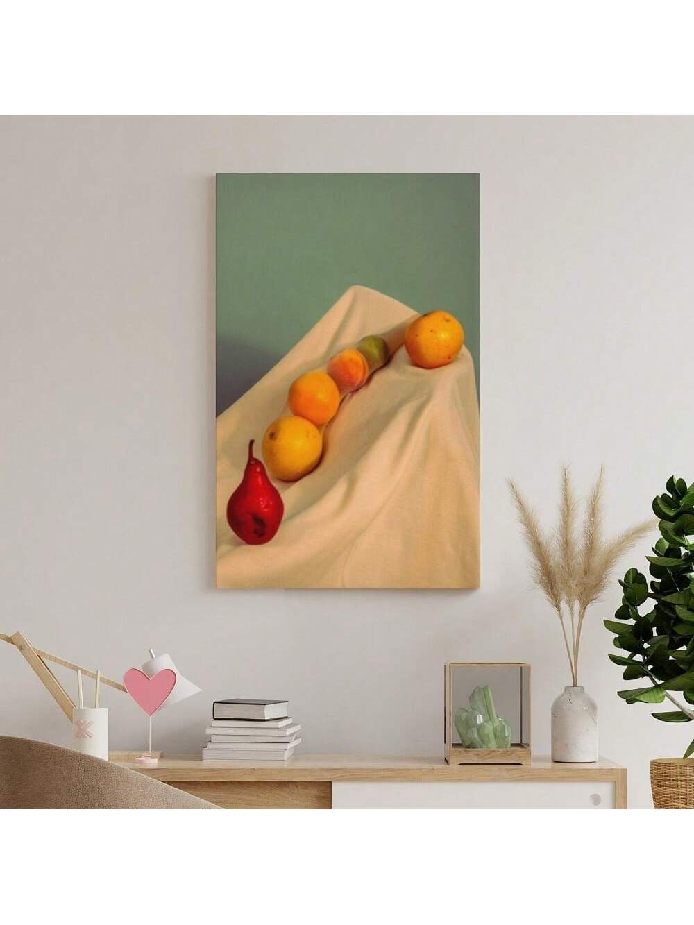 Elevate your home ambiance with this Vibrant Still Life Fruit Canvas Art, expertly crafted to bring a burst of color and freshness to your kitchen, dining, or living areas. The detailed depiction of assorted fruits adds a lively and inviting touch, enhancing your space with both elegance and warmth. Perfect for those seeking sophisticated yet vibrant wall decor that complements a variety of interior styles.