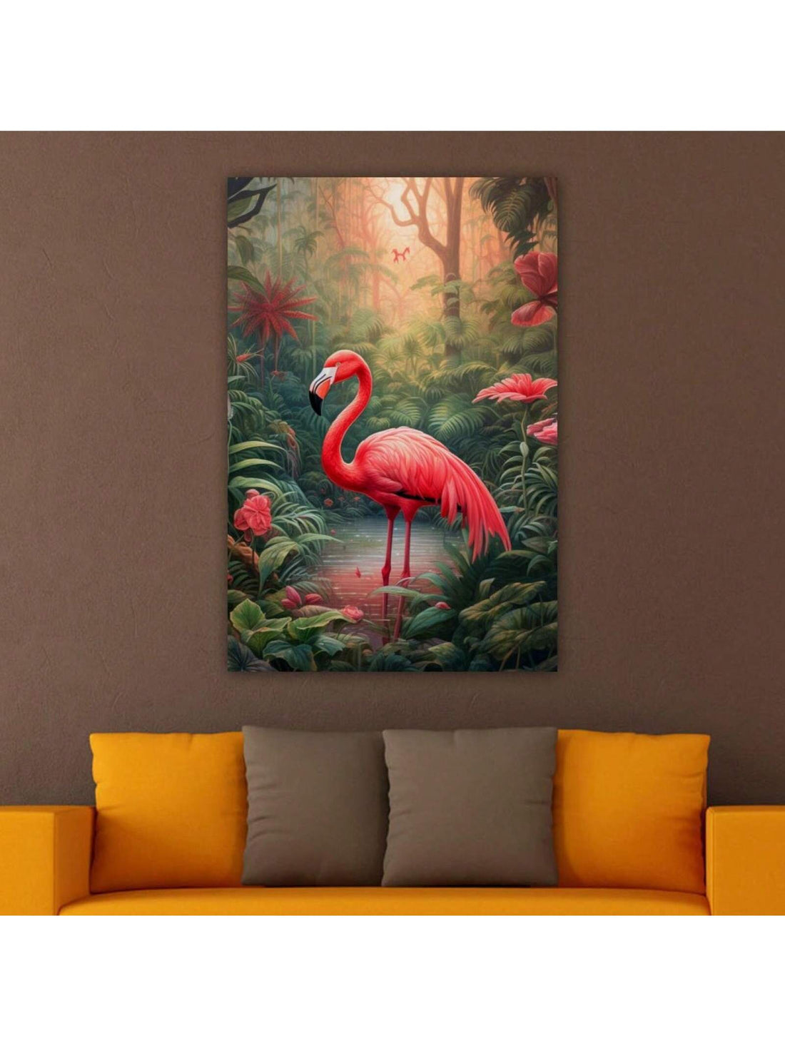 Introduce a touch of summer into your home with our Vibrant Pink Flamingo Canvas Wall Art. The bright pink color and stylish design will add a pop of color to any room, making it the perfect addition for home decor enthusiasts. Enjoy a sunny and vibrant atmosphere with this unique piece.