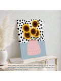 Transform your space with this striking Vibrant Sunflower & Leopard Canvas Art Poster. The bold juxtaposition of sunflowers against leopard print creates a contemporary aesthetic that enhances both home and office environments. This modern frameless design offers versatile placement options while delivering maximum visual impact. The high-quality canvas ensures color longevity and dimensional stability for enduring decorative appeal.
