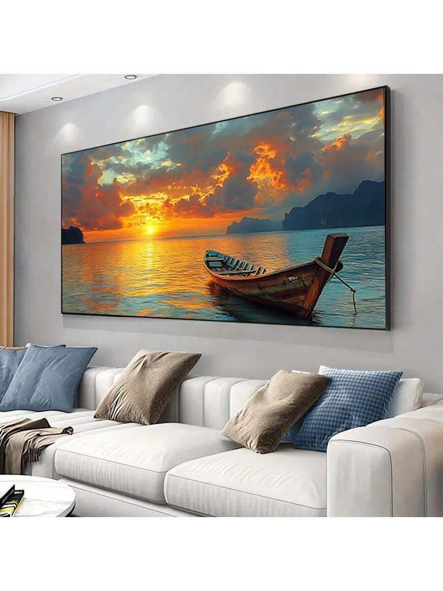 Capture the serene beauty of coastal life with this Vibrant Sunset Fishing Boat Canvas Art. Expertly crafted, it features rich, warm hues that bring a modern yet timeless touch to any living room or bedroom. This piece enhances your space with a calming maritime atmosphere, perfect for those who appreciate nautical themes and sophisticated décor. Durable and ready to hang, it offers an effortless way to elevate your home’s aesthetic with a splash of vibrant coastal charm.