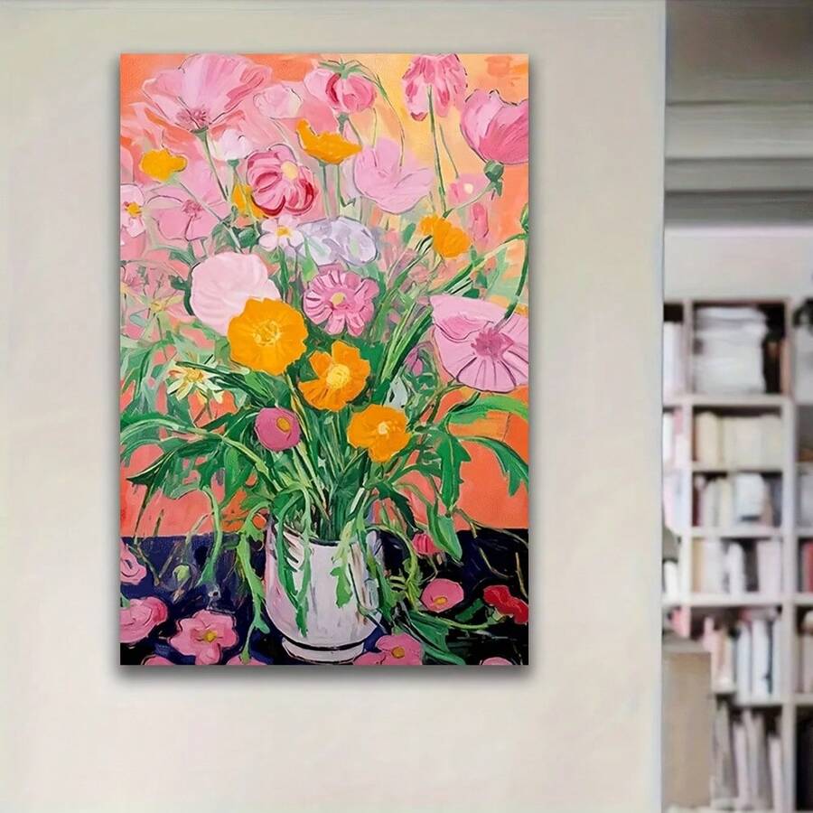 Bring nature's beauty into your space with this stunning Vibrant Wildflowers Canvas Art Print. Featuring a modern abstract floral design, this piece combines artistic flair with practical durability. The waterproof canvas material ensures long-lasting vibrancy, making it perfect for bedrooms, living rooms, and home offices alike. Its pastorale style adds warmth and character to any décor, while the unframed format gives you complete creative control over presentation. Transform your walls into a gallery of 