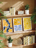 This vibrant yellow wavy floral canvas art brings a modern, minimalist touch to your living room or office decor. Its bold color and elegant design add a touch of liveliness to any space. Made with high-quality canvas, this art piece is durable and long-lasting. Elevate your space with this unique and eye-catching addition.