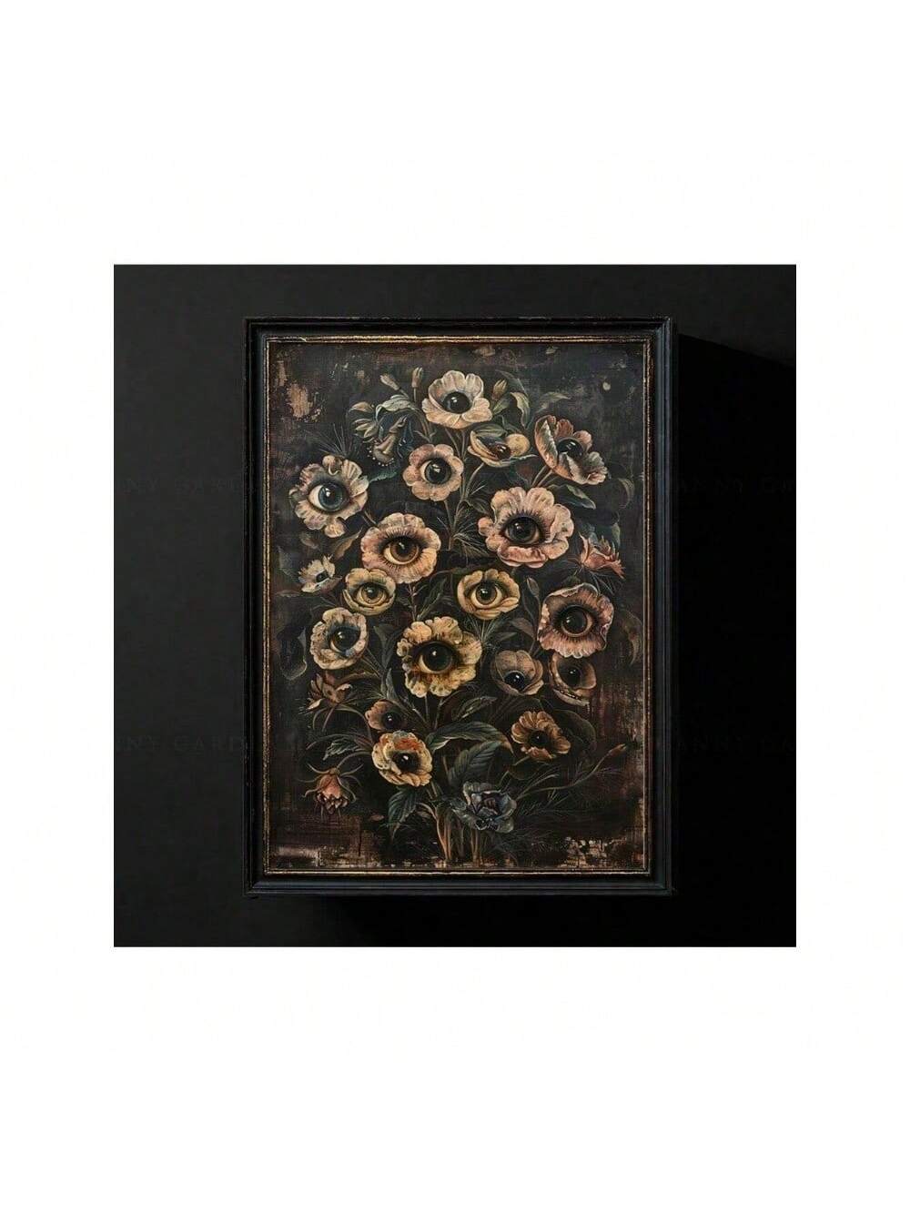 Elevate your space with this Victorian Gothic Floral Evil Eye Canvas Art Print, expertly designed to blend vintage charm with a touch of mystique. Ideal for Halloween or year-round decor, its intricate floral and eye motifs add a sophisticated, eerie ambiance to any living room or bedroom. Crafted on high-quality canvas, this piece ensures lasting vibrancy and detail, making it a refined statement for collectors and enthusiasts of gothic aesthetics.
