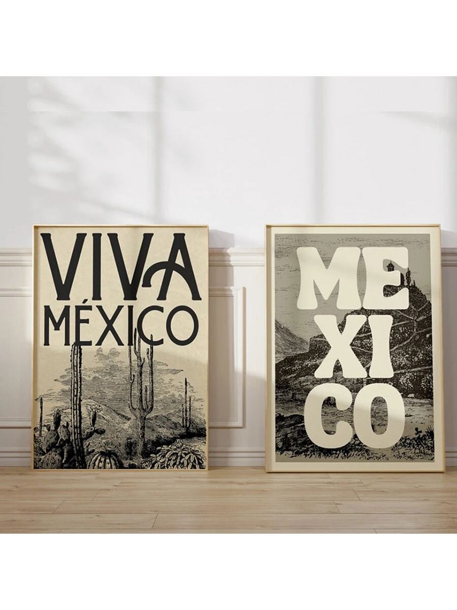 Add a touch of elegance and vintage charm to your home or cafe with our Vintage-Inspired Black &amp; Gray English Letter Posters. These European style wall art pieces exude sophistication and make for the perfect addition to trendy homes and cafes. Elevate your space today with our exclusive posters.
