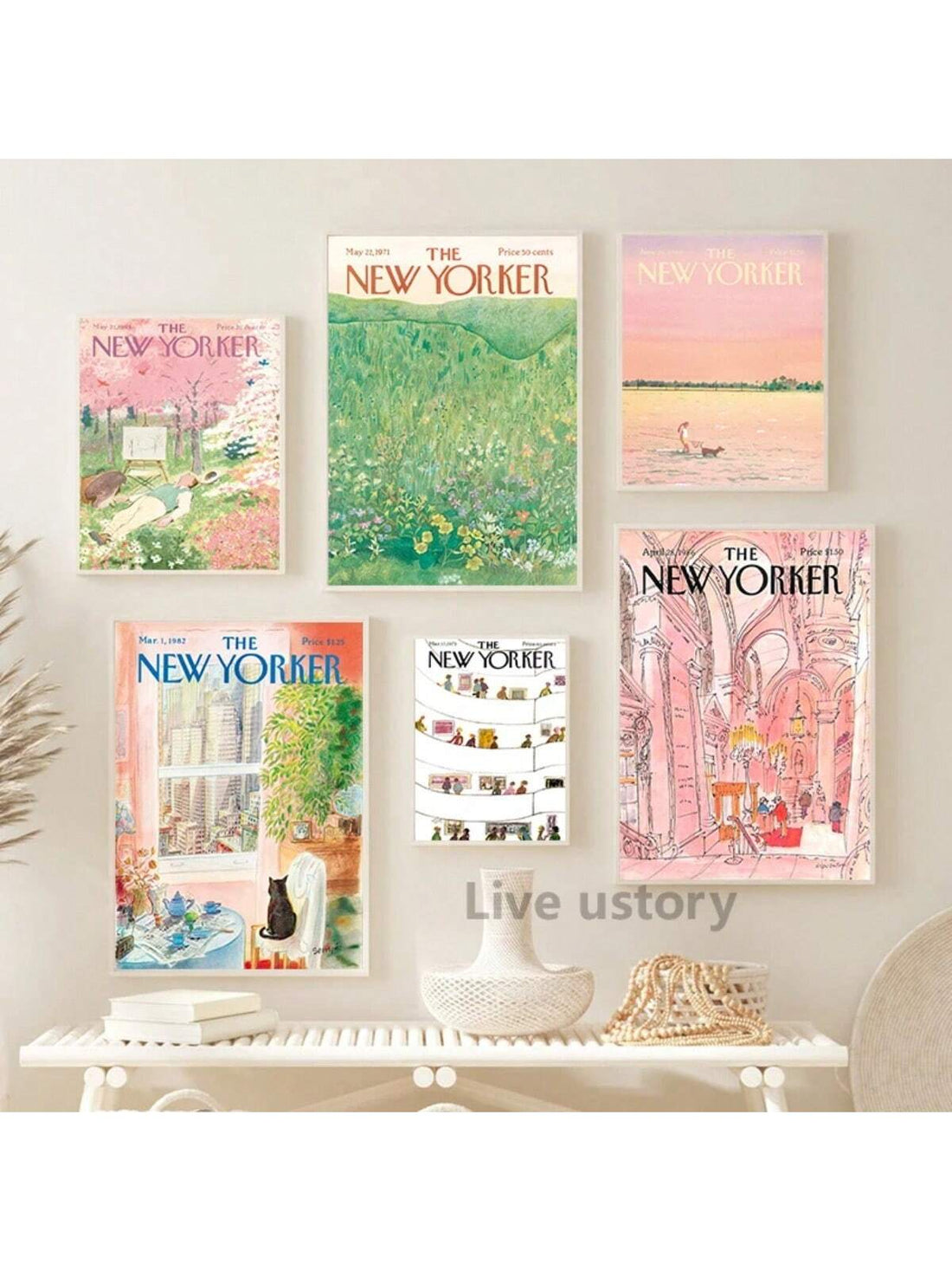 This vintage 1979 New Yorker Magazine cover canvas art is a unique and stylish addition to any home or office decor. Featuring a striking Manhattan skyline design, it adds a touch of nostalgia and sophistication to any space. Made with high-quality canvas, this art piece is durable and long-lasting.