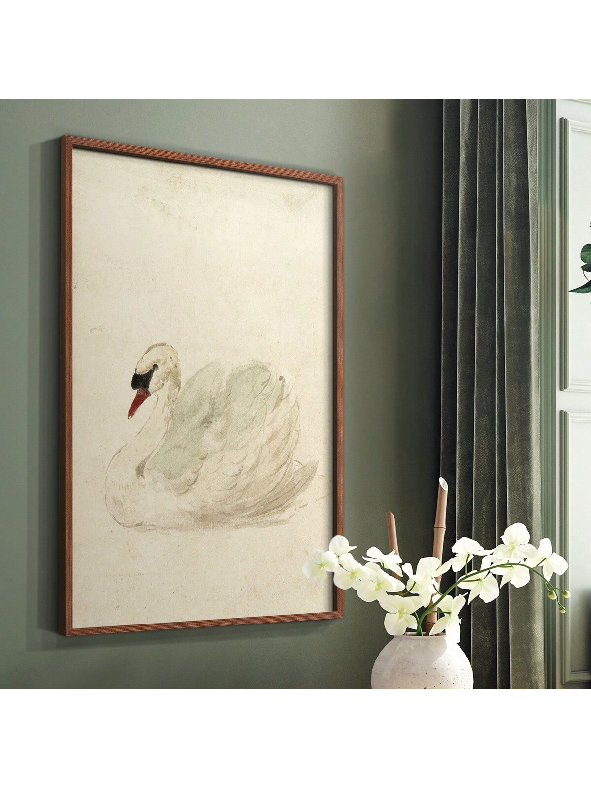 Add a touch of elegance to your home décor with our Vintage Animal Print Wall Art. Featuring a sophisticated walnut frame, this ready-to-hang piece is the perfect addition to any room. Show off your style with this unique and timeless accent.