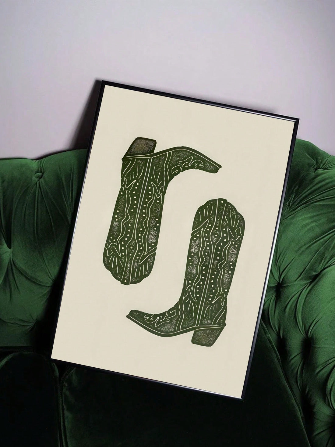 This vintage art deco cowboy boots canvas poster is the perfect addition to any western-inspired home decor. The intricate design and high-quality canvas material add a touch of elegance to your space. Guaranteed to be a conversation starter, this poster is a must-have for any cowboy boot enthusiast.