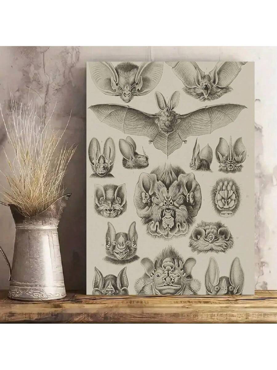 This vintage bat species framed poster is the perfect addition to any gothic home decor. Featuring retro nature art, this unique gift for animal lovers highlights the beauty and diversity of bats. A must-have for any bat enthusiast.