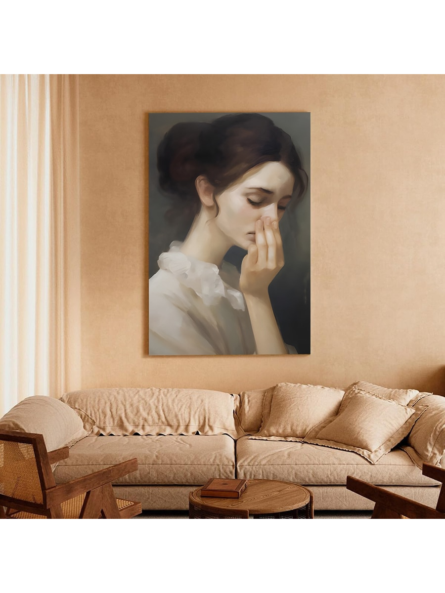 This Vintage Bathroom Humor canvas wall art features a classical painting of a lady, adding a touch of humor to your bathroom decor. The high-quality canvas material ensures long-lasting durability, perfect for any vintage or classical themed bathroom. Elevate your bathroom space with this unique and charming piece.