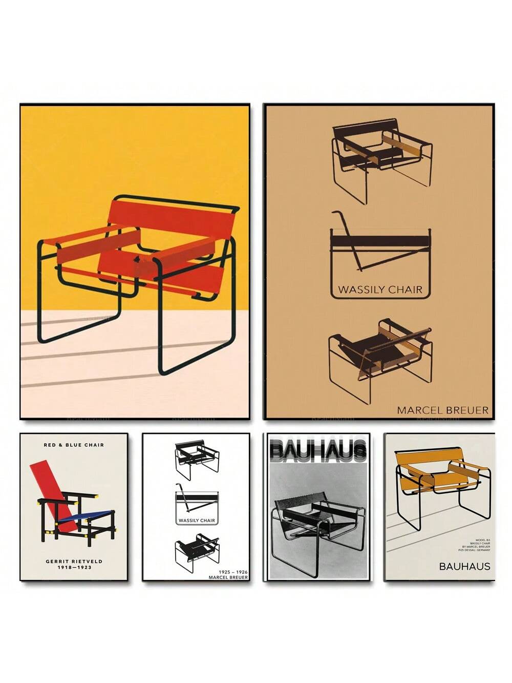 Celebrate iconic design with the Vintage Bauhaus Breuer Wassily Chair Poster, a refined minimalist piece that enhances any office setting. This Scandinavian-inspired wall art highlights the timeless elegance of the Wassily Chair, merging function with aesthetic clarity. Ideal for professionals and design enthusiasts, it introduces a subtle yet sophisticated statement to your workspace, fostering a creative and stylish atmosphere.