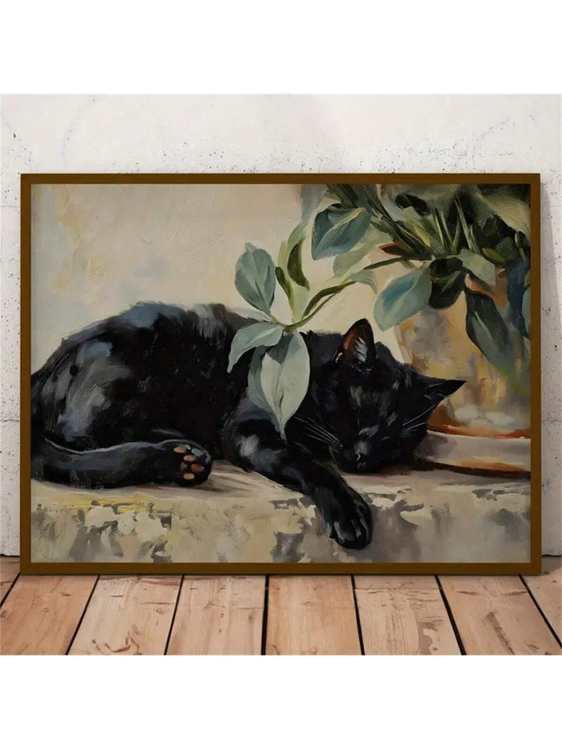 Add a touch of nostalgia to your modern space with our Vintage Black Cat Canvas Art. This retro-inspired wall decor features a charming black cat, adding a dash of vintage flair to any room. Made with high-quality materials, this canvas art is a perfect blend of style and durability.