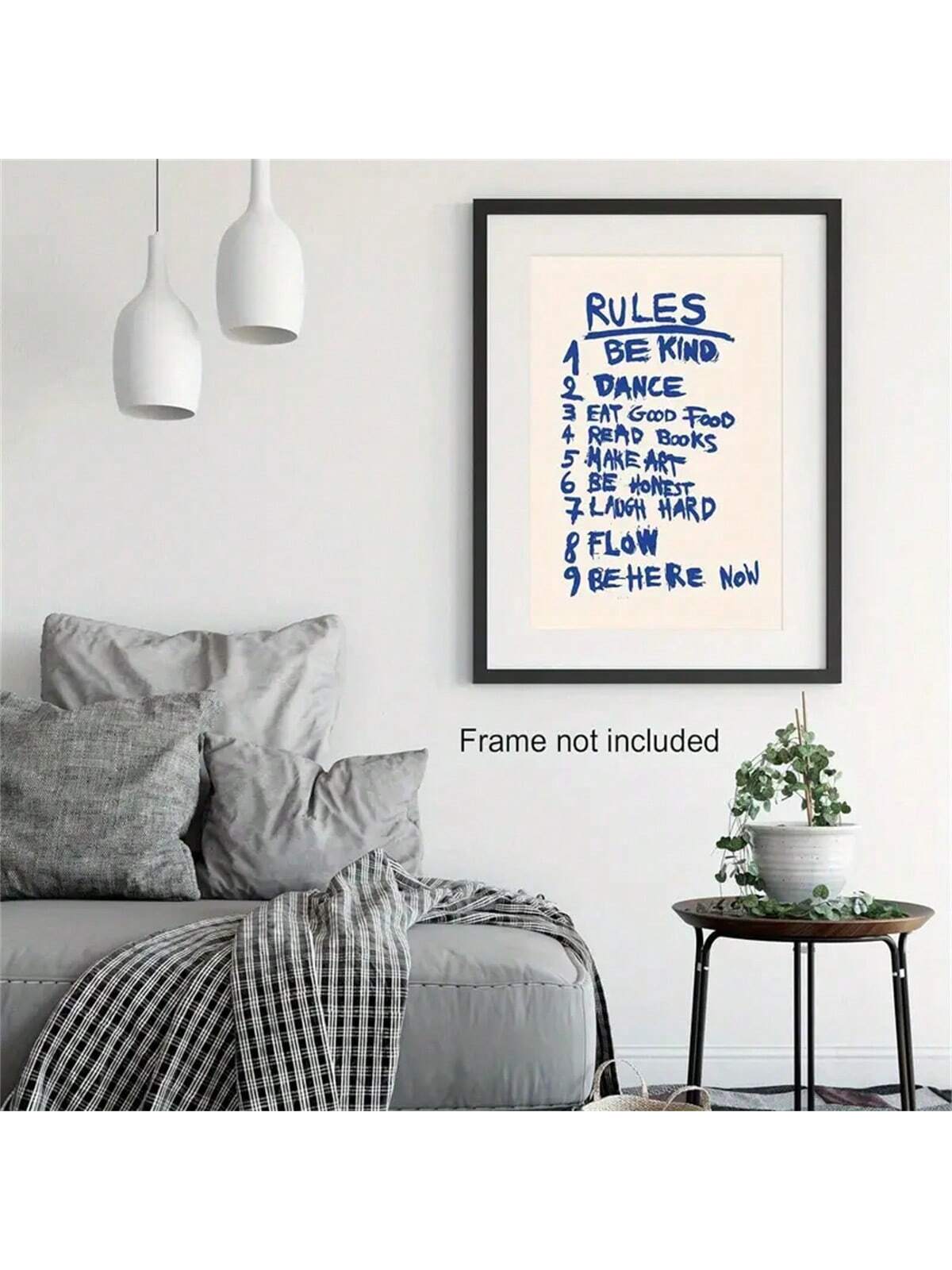 Enhance your space with this Vintage Blue Motivational Wall Art. The inspirational abstract rules poster serves as a powerful daily reminder in your bedroom, dorm, or office. Featuring a classic vintage design, this art piece adds a touch of elegance and motivation to your decor. Educate and inspire yourself with this unique and timeless addition.