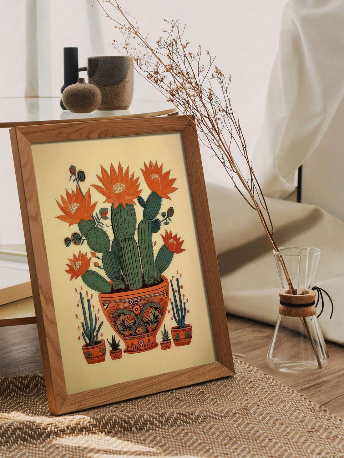 Add a touch of vintage charm to your home décor with our Vintage Cactus Canvas Art. This high-quality, unframed wall print is inspired by the renowned artist, EL MAESTRO. Elevate your space with this stylish and unique piece, perfect for any room in your home.