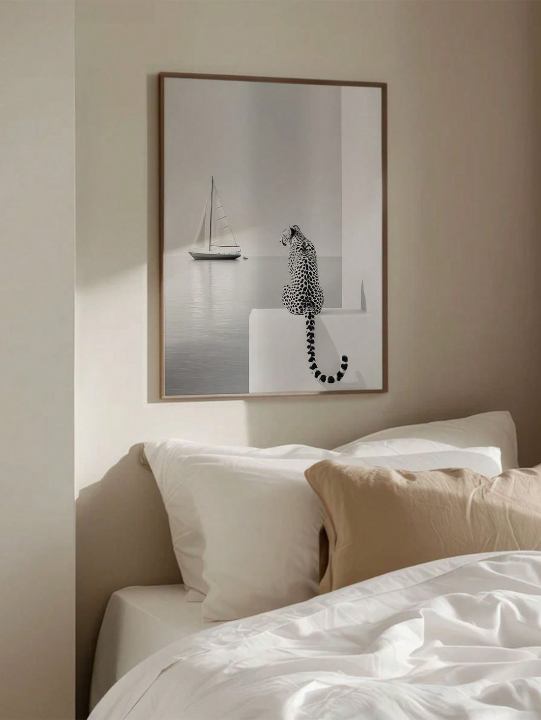 Elevate your space with this Vintage Cheetah Wall Art, featuring a minimalist black and white design inspired by classic fashion magazine aesthetics. The clean lines and monochrome palette add a sophisticated touch, making it ideal for modern interiors seeking a subtle yet stylish focal point. Crafted to complement diverse decor styles, this poster offers timeless elegance with a bold, cultured edge.