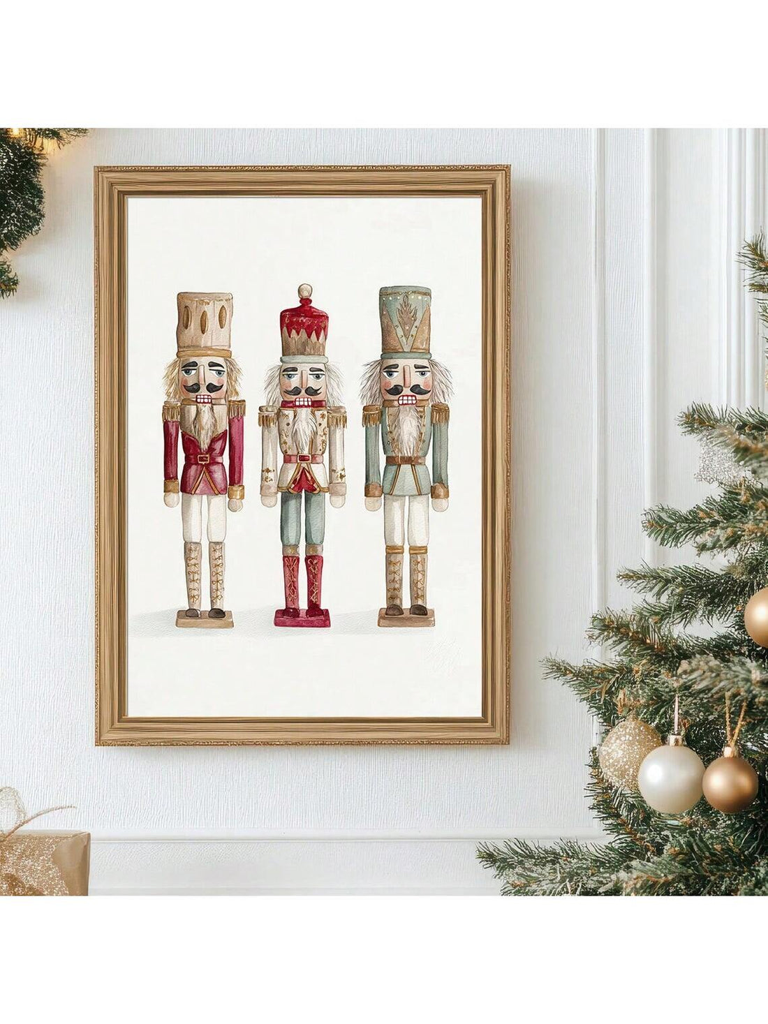 Bring timeless holiday charm into your home with this vintage-inspired nutcracker canvas print. Featuring classic rustic aesthetics, this piece captures the nostalgic warmth of traditional Christmas décor. The high-quality canvas construction ensures durability and vibrant color retention, making it an ideal choice for creating a cozy, festive atmosphere in any room. Perfect for living rooms, bedrooms, or entryways, this wall art complements both modern and traditional interiors. Display it year-round as a 