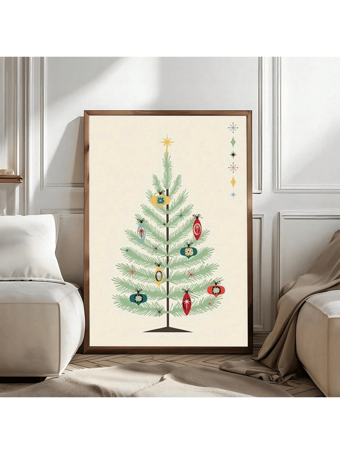 Bring timeless holiday elegance into your space with this vintage-inspired Christmas tree canvas art poster. Featuring classic design elements and warm, nostalgic aesthetics, this piece seamlessly complements any interior style. The versatile artwork works beautifully in living rooms, bedrooms, offices, or entryways, adding sophisticated seasonal charm without overwhelming your décor. High-quality canvas construction ensures durability and longevity, while the refined color palette coordinates effortlessly 