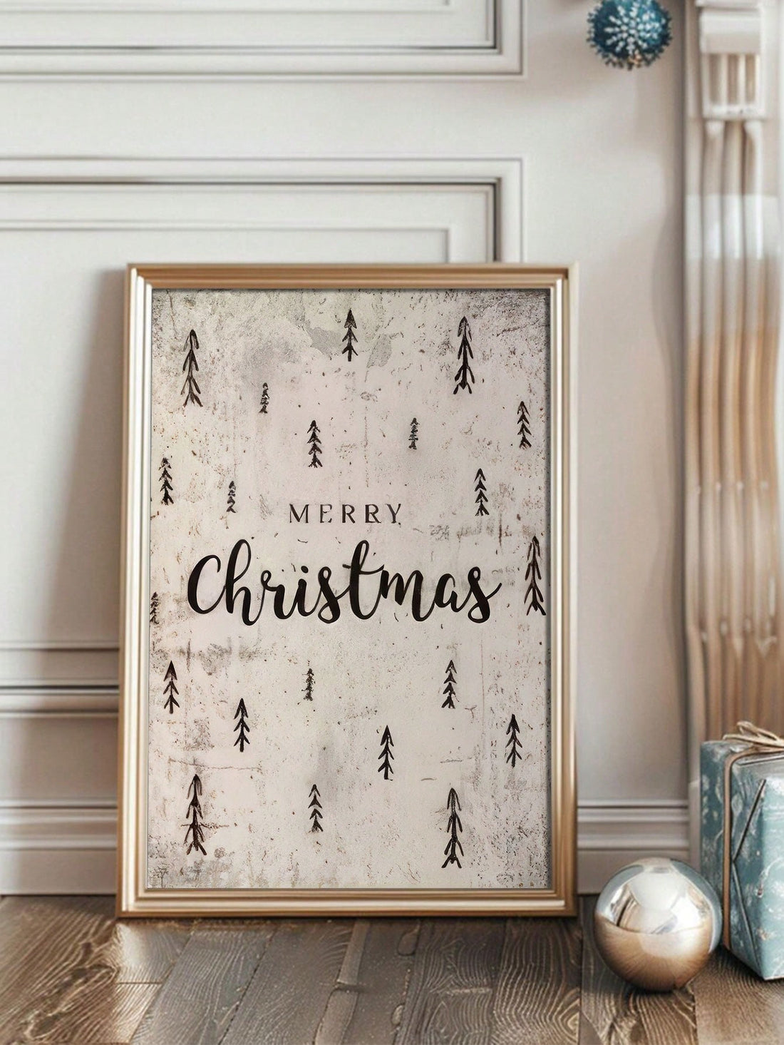 Bring nostalgic holiday charm into your home with this vintage-inspired Christmas tree canvas wall art print. Featuring classic seasonal aesthetics, this unframed piece complements any décor style while adding warmth to living rooms, bedrooms, and hallways. The timeless design celebrates traditional holiday spirit without overwhelming modern interiors. Perfect for those seeking authentic vintage appeal, this canvas print transforms blank walls into festive focal points. Display it solo for subtle elegance o