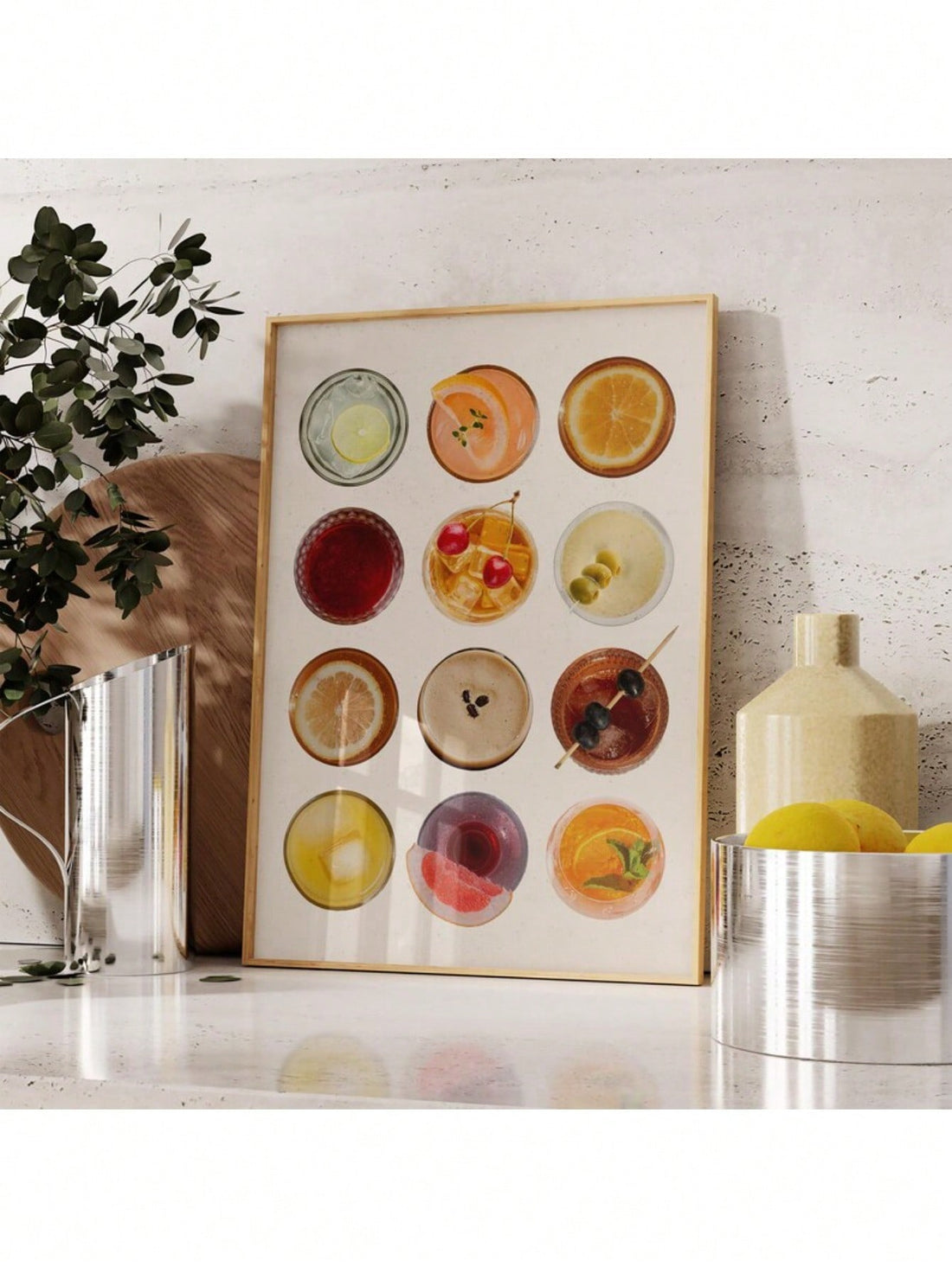 Elevate your living space with this Vintage Cocktail Print Wall Art, designed to bring a touch of retro charm to college apartments and dorm rooms. Featuring classic cocktail imagery, this piece complements bar carts and adds a sophisticated yet playful vibe. Its timeless design makes it an ideal accent for creating a stylish, inviting atmosphere perfect for entertaining or relaxing. Durable and easy to hang, it’s a smart choice for those seeking expert-level decor that blends nostalgia with modern living.
