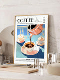 This vintage coffee wall art poster makes the perfect addition to any kitchen decor. Its unique and detailed design will appeal to any coffee lover, making it a great gift option. Crafted with high-quality materials, this poster is sure to add a touch of charm to any room.