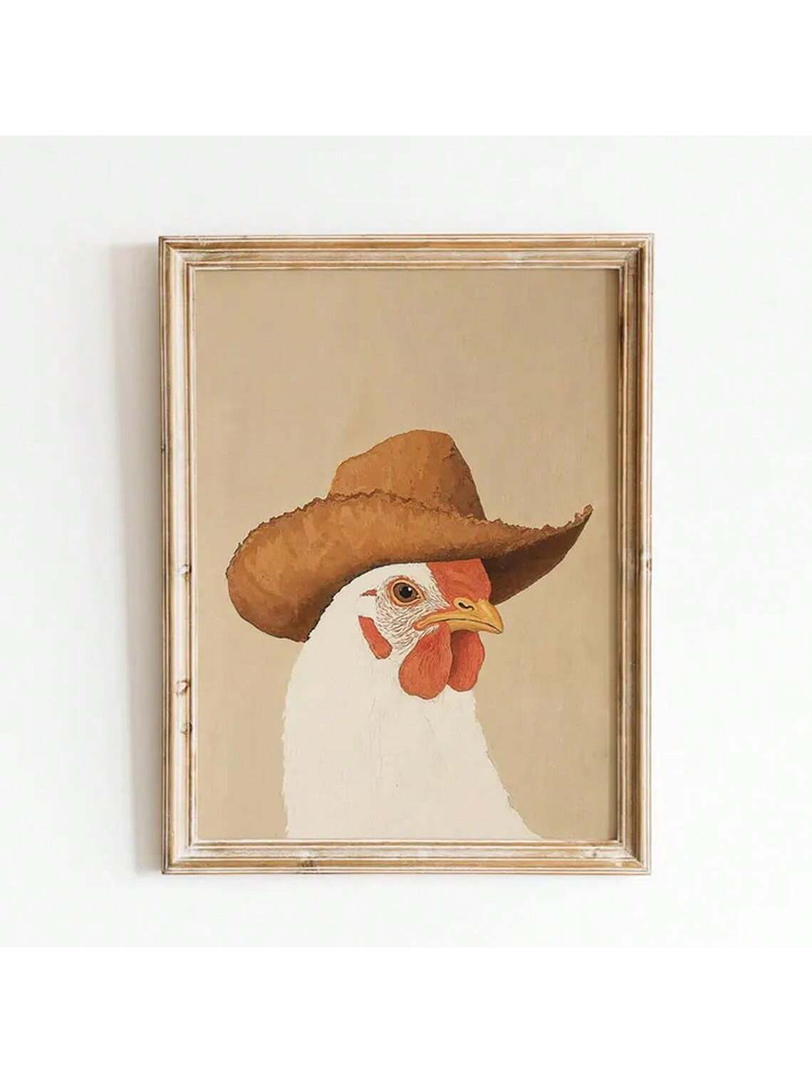 Add rustic charm to any space with our Vintage Cowboy Chicken Wall Art. This Southwestern-inspired printable decor seamlessly blends nostalgic cowboy aesthetics with whimsical chicken motifs, creating a distinctive focal point for nurseries or living rooms. Perfect as a thoughtful gift for those who appreciate unique, character-filled home accents with a touch of rural sophistication.