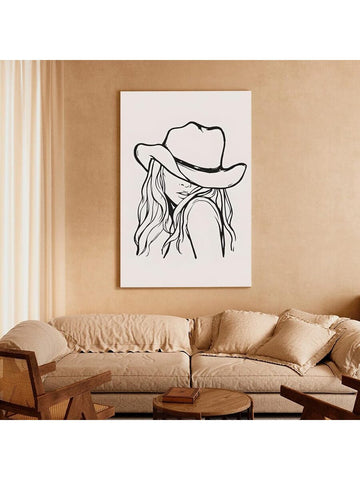 Add a touch of rustic charm to your home decor with this vintage cowgirl canvas poster. Expertly framed, this western wall art showcases the beauty and resilience of the American frontier. Perfect for any room, bring the wild west into your home with this unique piece.