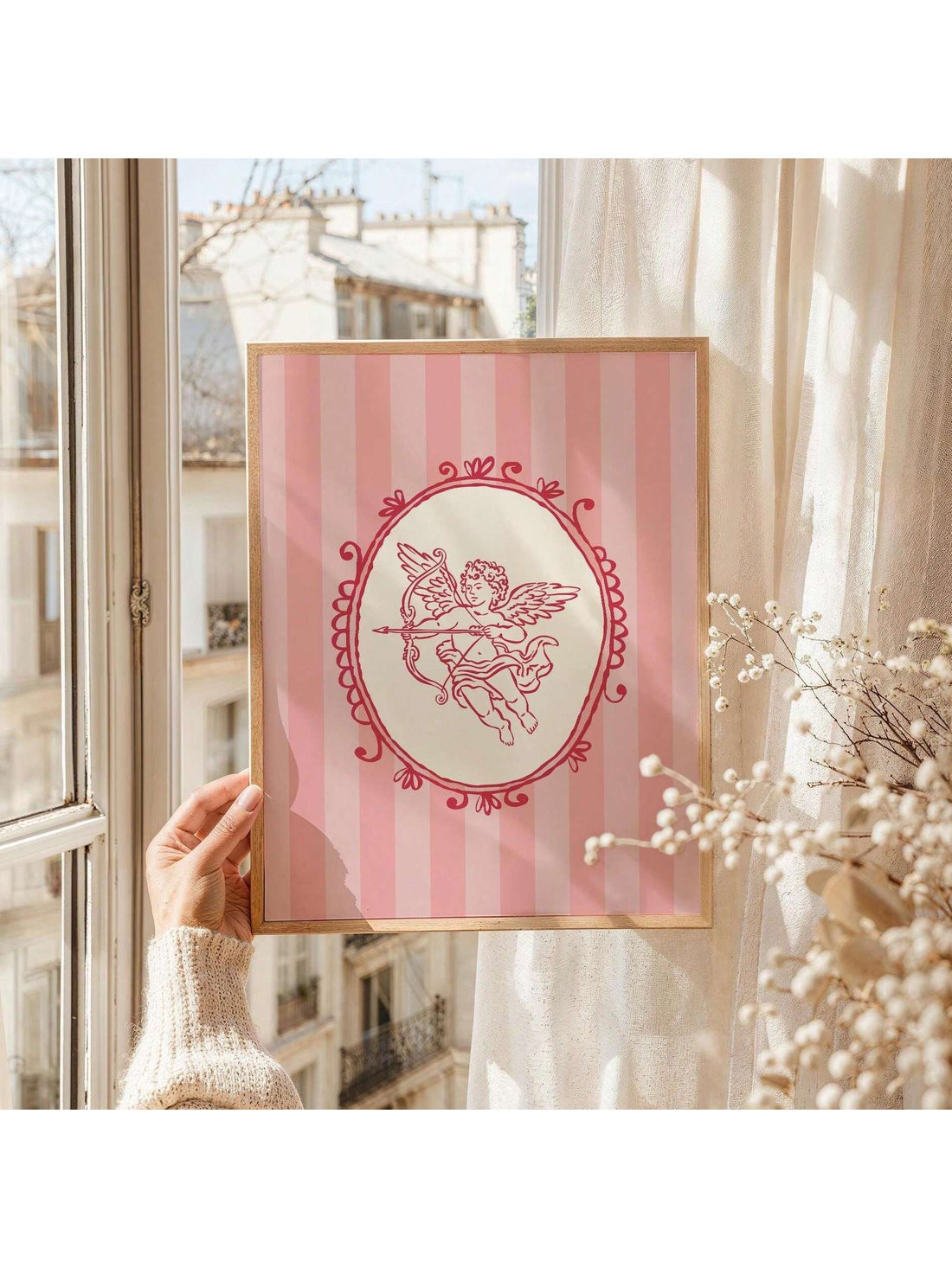 Celebrate romance with this enchanting vintage Cupid digital art print, a perfect addition to any cottagecore-inspired space. Featuring delicate, nostalgic imagery that captures the whimsy of classic Valentine aesthetics, this piece brings timeless charm to your walls.