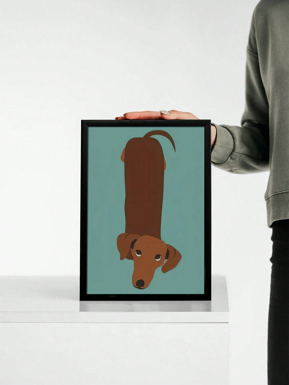Celebrate your love for dachshunds with this vintage-style canvas art, featuring a distinctive no-frame design that highlights the charming dog illustration. Ideal for pet enthusiasts, this piece adds a touch of nostalgic elegance to any room. Its timeless appeal makes it a thoughtful gift and a stylish addition to your home décor collection.