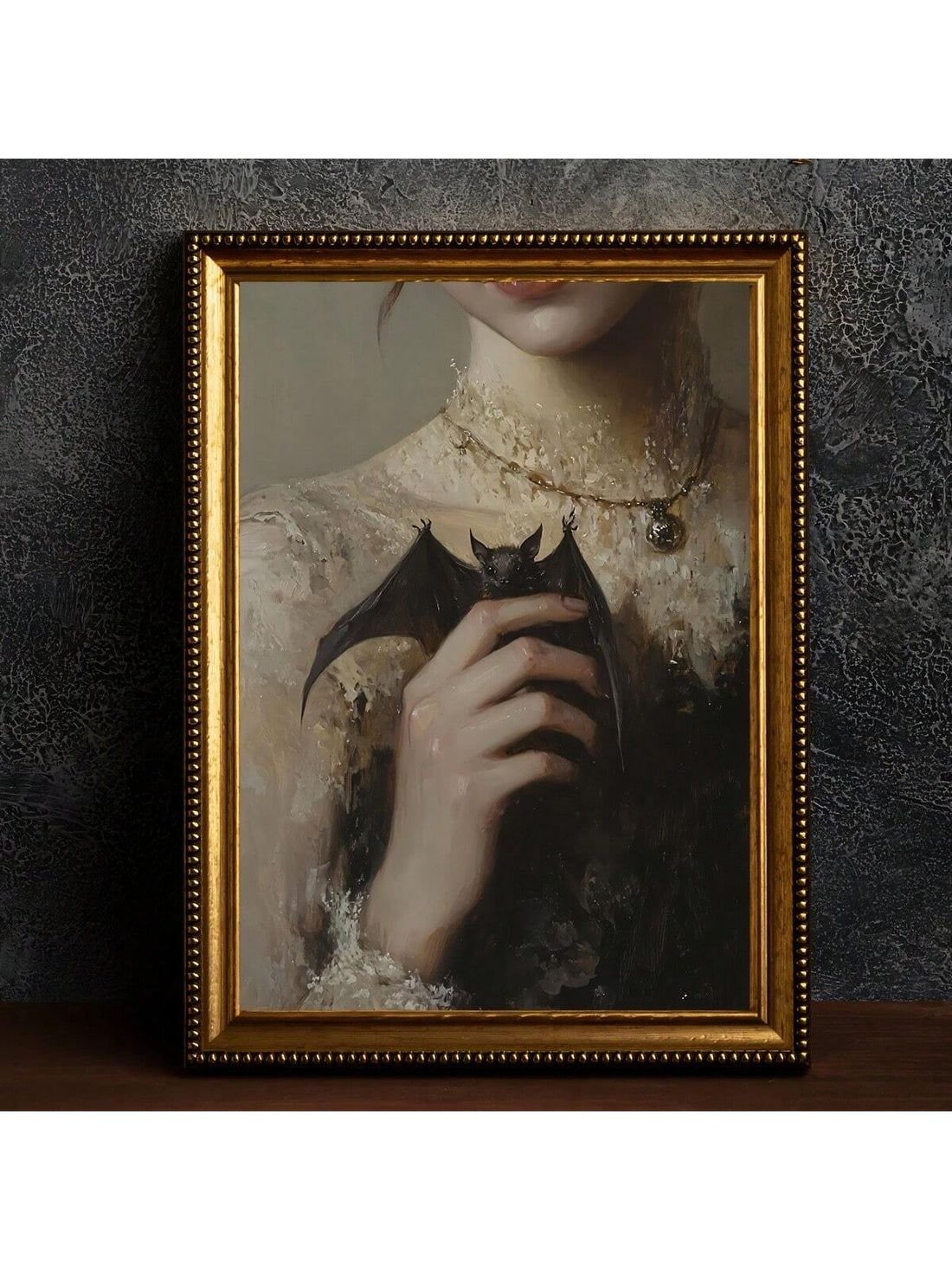 This vintage dark gothic bat poster adds a unique touch of edgy elegance to any home decor or makes for a thoughtful and original gift. Expertly crafted on high-quality canvas, the striking design is sure to impress. Perfect for those with a taste for the darker side of life.