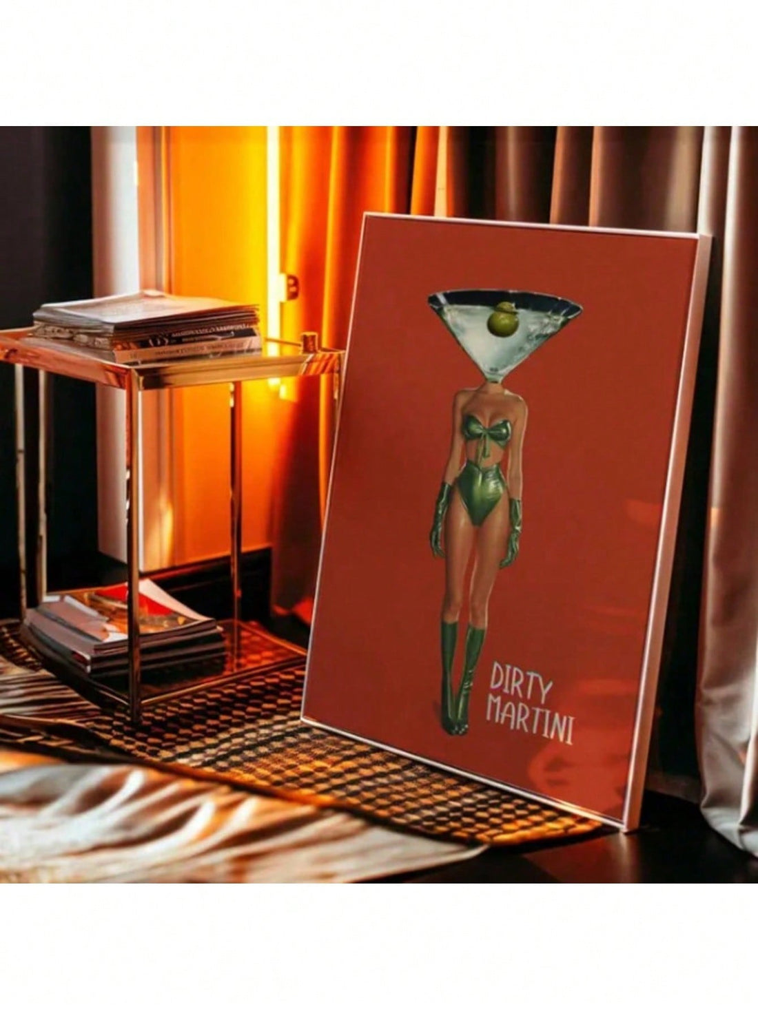 Elevate your space with this Vintage Dirty Martini Cocktail Art Print, expertly crafted on high-quality canvas. Perfect for home or bar decor, it captures timeless cocktail elegance with rich, nostalgic tones. This aesthetic poster adds a sophisticated touch to your environment, celebrating classic mixology style while enhancing your room’s ambiance. Durable and visually striking, it’s an ideal accent for enthusiasts who appreciate refined, vintage design.