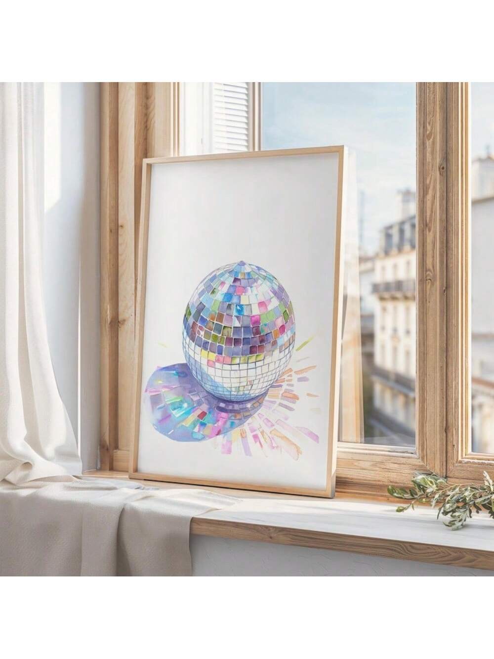 Transform your space with this striking vintage disco ball wall art print. Featuring a retro-inspired design that captures the glamour of classic disco aesthetics, this piece brings nostalgic charm and contemporary flair to any room. Perfect for living rooms, bedrooms, and kitchens, it complements modern décor while adding visual interest and personality. The timeless appeal makes it an ideal choice for those seeking statement art that sparks conversation.