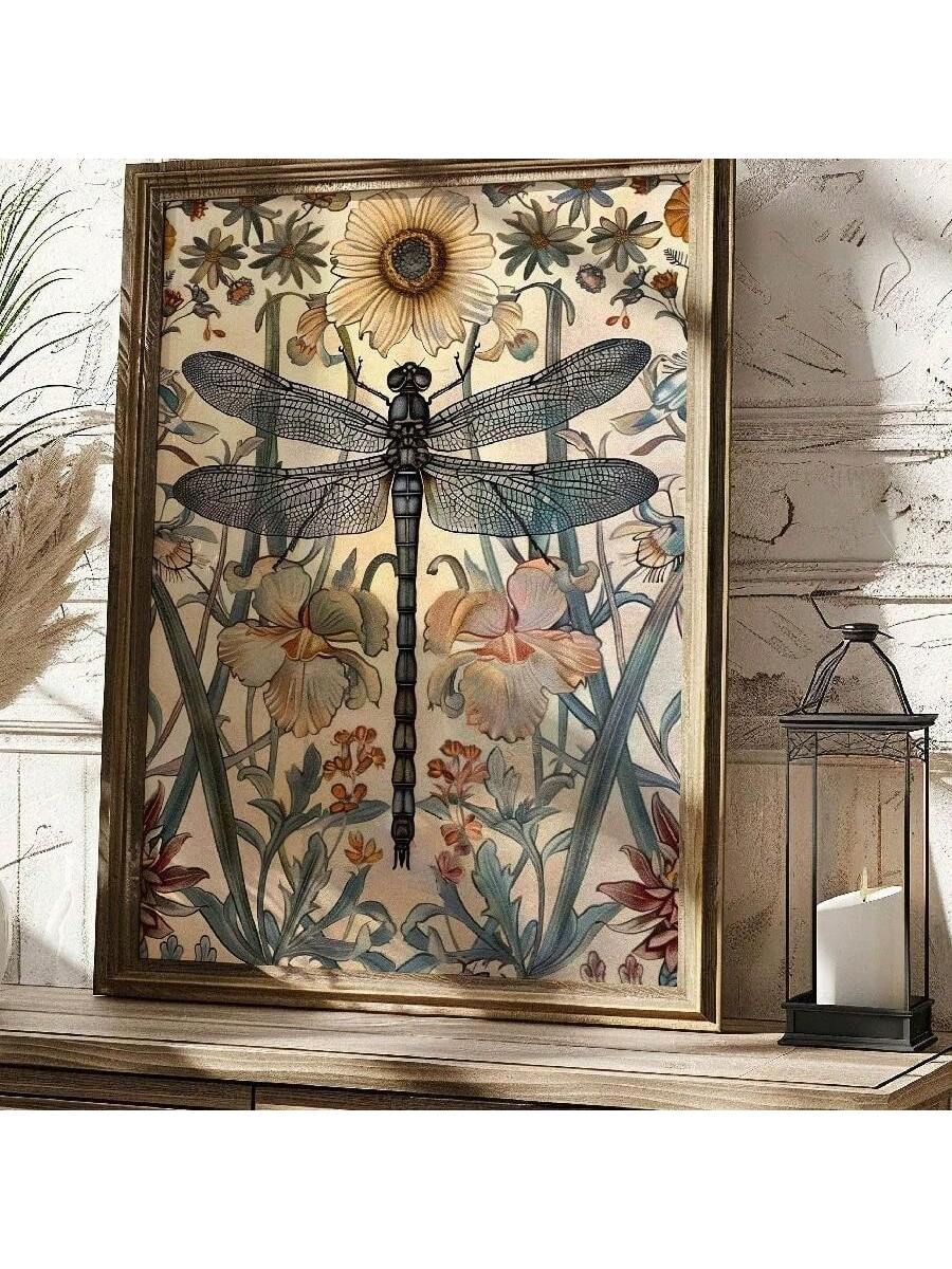 Elevate your living space with this Vintage Dragonfly Wall Art Poster, featuring a frameless modern abstract design. Crafted to blend timeless charm with contemporary style, it serves as a sophisticated focal point for any room. Ideal for home décor or as a unique gift, this canvas artwork adds subtle elegance and artistic depth to your environment without overwhelming the space. Its versatile design complements diverse interior styles, making it a refined addition to your collection.