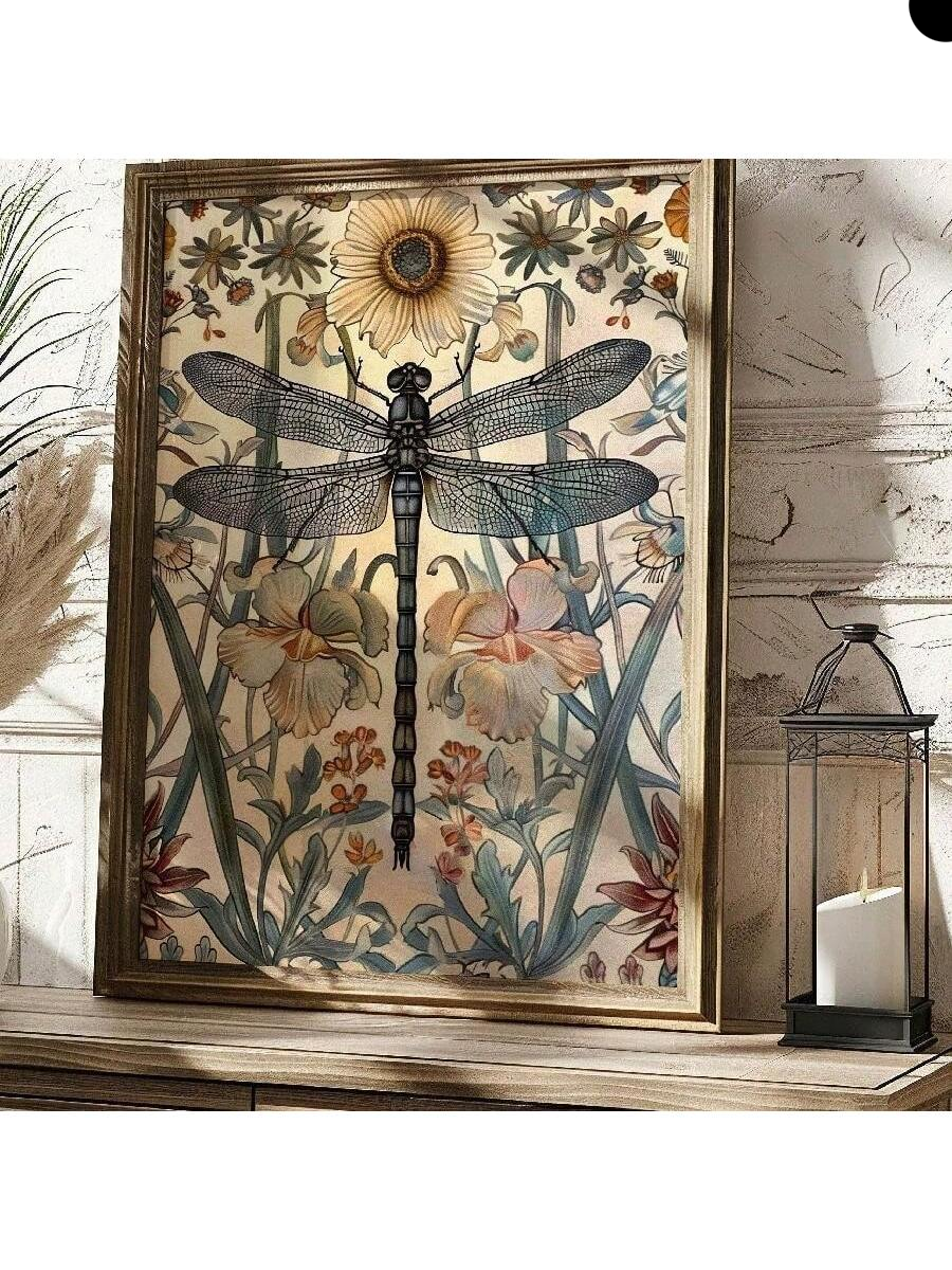 Elevate your living space with this Vintage Dragonfly Wall Art Poster, featuring a frameless modern abstract design. Crafted to blend timeless charm with contemporary style, it serves as a sophisticated focal point for any room. Ideal for home décor or as a unique gift, this canvas artwork adds subtle elegance and artistic depth to your environment without overwhelming the space. Its versatile design complements diverse interior styles, making it a refined addition to your collection.