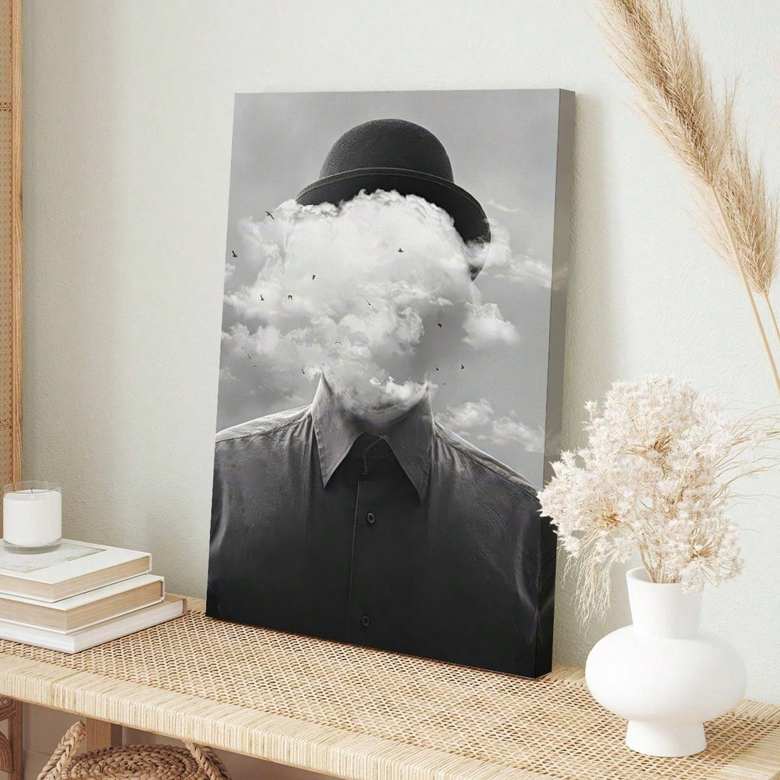 Elevate your home decor with our Vintage Emotion Style Wall Art. The chic wood frame adds a touch of sophistication to any room. Expertly crafted, this piece will bring a sense of timeless elegance to your space. Add a touch of vintage charm to your home with this beautiful wall art.