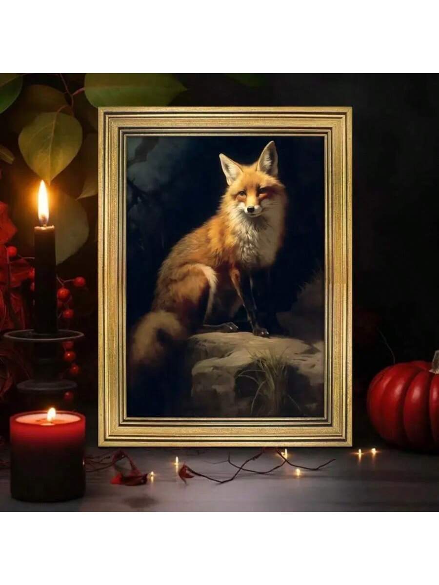 Elevate your boho-inspired space with this Vintage Frameless Golden Fox Canvas Print. Featuring an antique-style depiction of a golden fox, this wall art adds a touch of rustic elegance without the distraction of a frame. Its subtle hues and timeless design make it a sophisticated focal point, perfect for enhancing the natural, eclectic vibe of your home décor. Crafted to blend seamlessly with various interiors, this canvas print offers a refined way to celebrate wildlife art with expert style.