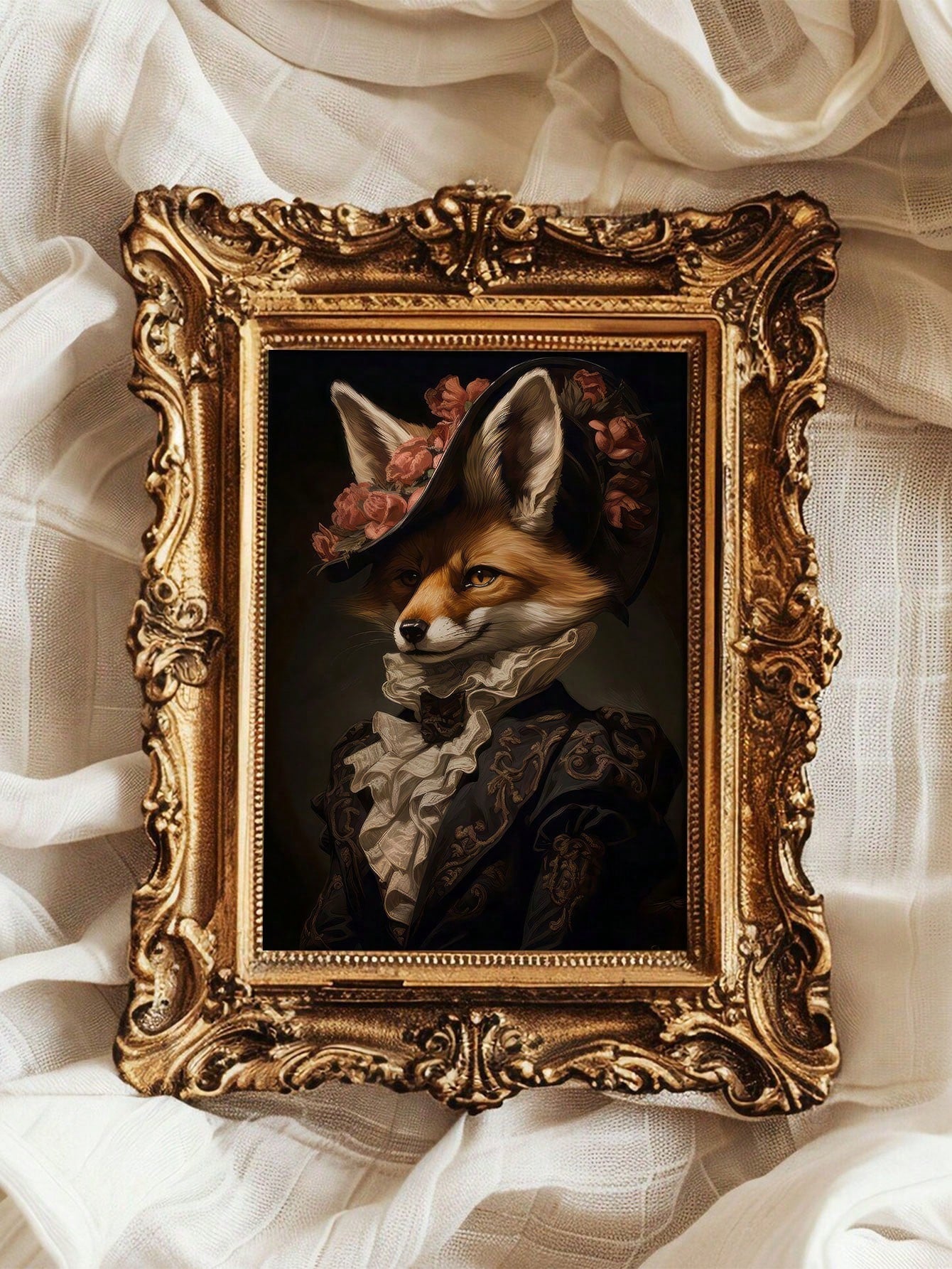 This Vintage Gentleman Fox Canvas Art adds a touch of charm to any home decor with its unique and stylish portrait of a fox dressed as a gentleman. Made with high-quality canvas, this piece is a must-have for any animal or vintage lovers looking to add a touch of sophistication to their living space.