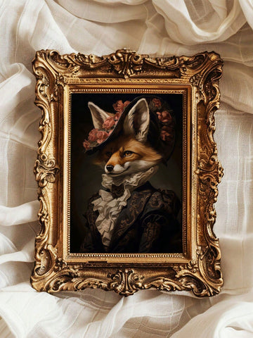 This Vintage Gentleman Fox Canvas Art adds a touch of charm to any home decor with its unique and stylish portrait of a fox dressed as a gentleman. Made with high-quality canvas, this piece is a must-have for any animal or vintage lovers looking to add a touch of sophistication to their living space.