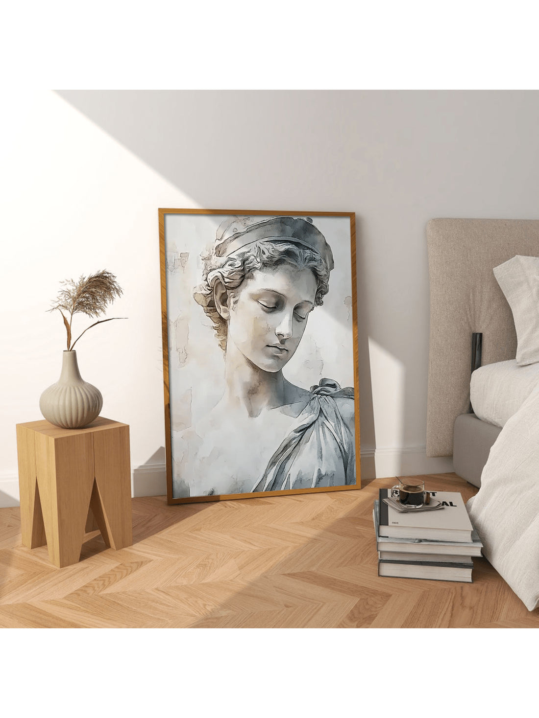 Elevate your space with this Vintage Greek Goddess Wall Art Print, featuring a retro watercolor design that blends classical elegance with modern charm. Perfect for both home and office, this canvas decor adds a sophisticated artistic touch while celebrating timeless mythology. Its subtle color palette and detailed brushwork create a serene atmosphere, making it an ideal piece for enhancing any interior with cultured refinement.