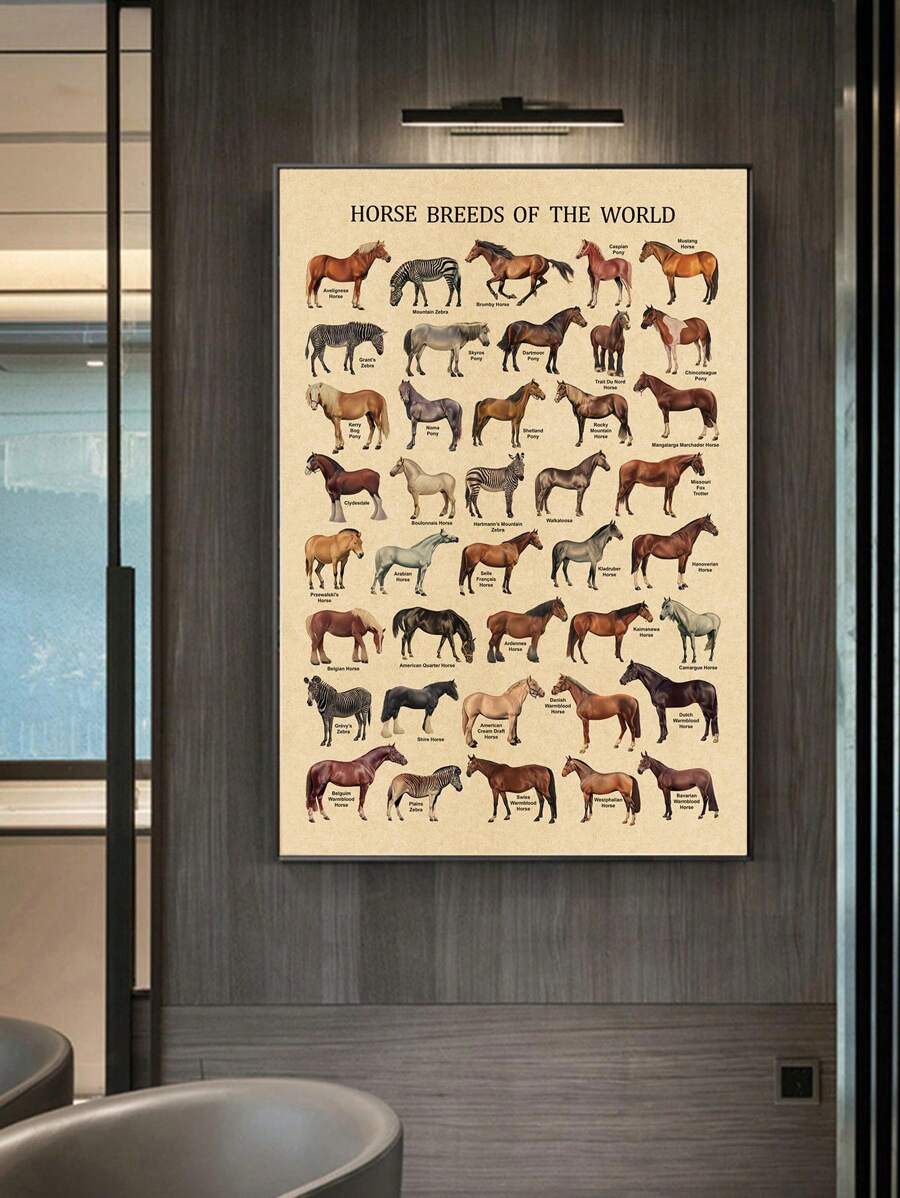 Bring timeless elegance to your space with this stunning Vintage Horse Canvas Art. Crafted from durable synthetic fiber, this unframed painting features rich multicolor tones that complement any décor style.