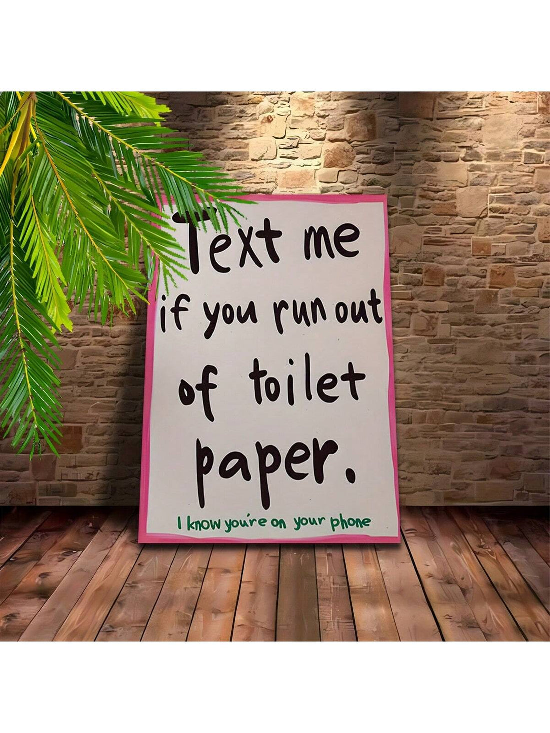 Add a touch of charm and wit to your bathroom with this vintage-inspired wall art poster. Featuring elegant pink typography, it combines aesthetic appeal with playful humor, making it a perfect décor piece for home and living spaces. Crafted to enhance any bathroom’s ambiance, this poster offers a stylish yet lighthearted statement that complements a variety of interior styles.